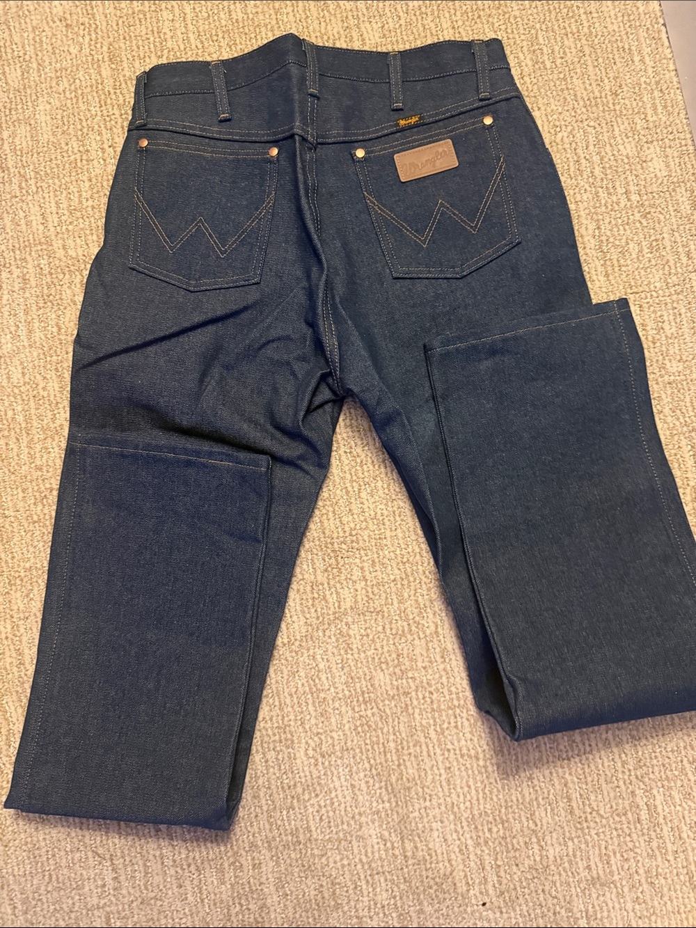 Vintage Wrangler Cowboy Cut, Dark Blue Denim, 33x34, NWOT
